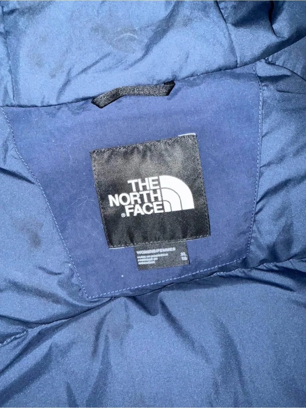 The North Face Women's Navy Hooded Puffer Coat - Picture 2 of 3